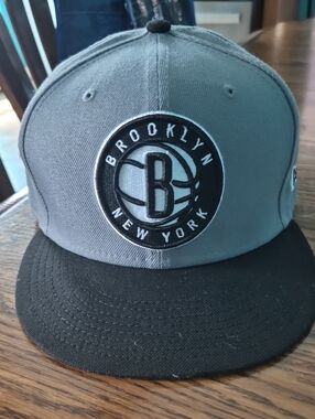 New Era Brooklyn Grey and Black Snapback Hat